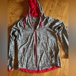 Firecracker Softball Holloway Women's Medium Gray and Red Zip-Up Jacket